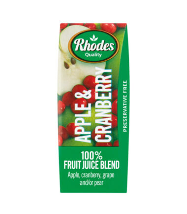 Rhodes AppleCranbJuice 200ml
