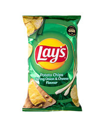 Lays LRG 120g-Spr/Onion&Cheese