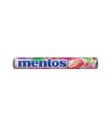 Mentos Rolls Strawb 37.5g