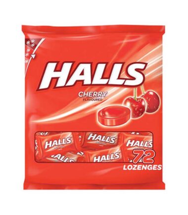 Halls Poly Bags Cherry